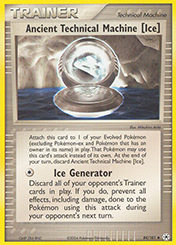 Ancient Technical Machine (Ice) EX Hidden Legends Pokemon Card