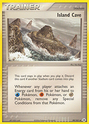 Island Cave EX Hidden Legends Pokemon Card