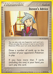 Steven's Advice EX Hidden Legends Pokemon Card