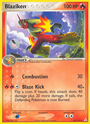 Blaziken EX Holon Phantoms Pokemon Card
