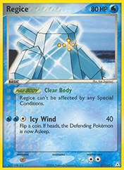 Regice EX Holon Phantoms Pokemon Card