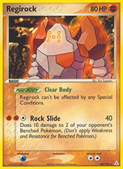 Regirock EX Holon Phantoms Pokemon Card
