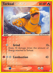 Torkoal EX Holon Phantoms Pokemon Card