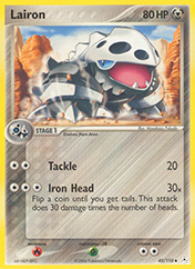 Lairon EX Holon Phantoms Pokemon Card