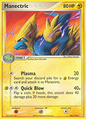Manectric EX Holon Phantoms Pokemon Card