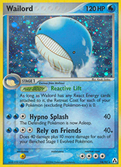 Wailord EX Legend Maker Pokemon Card