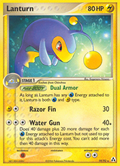 Lanturn EX Legend Maker Pokemon Card