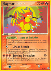 Magmar EX Legend Maker Pokemon Card