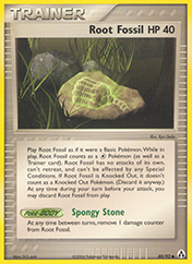 Root Fossil EX Legend Maker Pokemon Card
