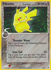 Card image - Pikachu δ - 93 from EX Legend Maker