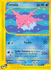Corsola Expedition Base Set Pokemon Card