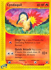 Cyndaquil Expedition Base Set Pokemon Card
