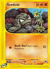 Geodude Expedition Base Set Pokemon Card