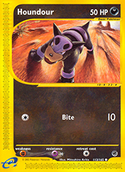 Houndour Expedition Base Set Pokemon Card