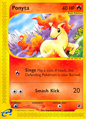 Ponyta Expedition Base Set Pokemon Card
