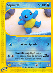 Squirtle Expedition Base Set Pokemon Card