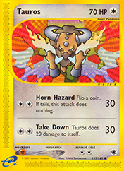 Tauros Expedition Base Set Pokemon Card