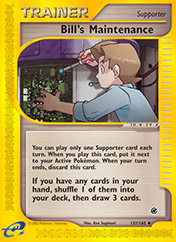 Bill's Maintenance Expedition Base Set Pokemon Card