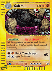Golem Expedition Base Set Pokemon Card
