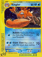 Kingler Expedition Base Set Pokemon Card