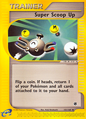 Super Scoop Up Expedition Base Set Pokemon Card