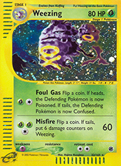 Weezing Expedition Base Set Pokemon Card