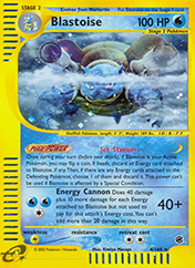 Blastoise Expedition Base Set Card List