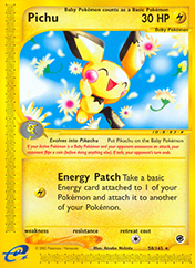 Pichu Expedition Base Set Pokemon Card