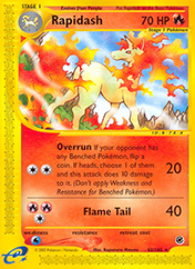 Rapidash Expedition Base Set Pokemon Card