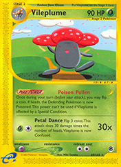 Vileplume Expedition Base Set Pokemon Card