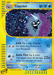 Cloyster Expedition Base Set Card List