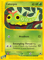 Caterpie Expedition Base Set Pokemon Card