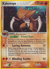 Kabutops EX Power Keepers Card List