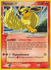 Flareon Star EX Power Keepers Pokemon Card