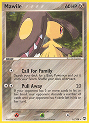 Mawile EX Power Keepers Card List