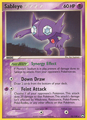 Sableye EX Power Keepers Pokemon Card