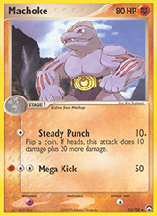 Machoke EX Power Keepers Pokemon Card