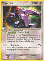 Vigoroth EX Power Keepers Pokemon Card