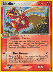 Blaziken EX Power Keepers Pokemon Card