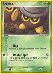 Seedot EX Power Keepers Pokemon Card