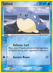 Spheal EX Power Keepers Pokemon Card