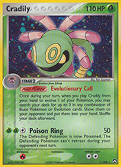 Cradily EX Power Keepers Card List