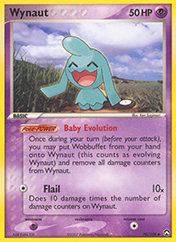 Wynaut EX Power Keepers Pokemon Card