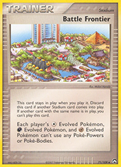 Battle Frontier EX Power Keepers Pokemon Card