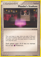 Phoebe's Stadium EX Power Keepers Pokemon Card