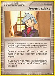 Steven's Advice EX Power Keepers Pokemon Card