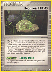 Root Fossil EX Power Keepers Pokemon Card