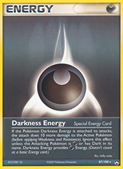 Darkness Energy EX Power Keepers Pokemon Card