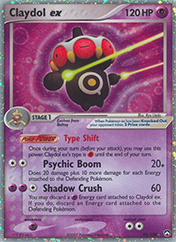 Claydol ex EX Power Keepers Pokemon Card