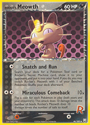 Rocket's Meowth EX Team Rocket Returns Pokemon Card